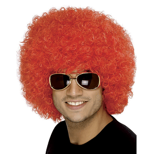 Peluca Afro Gigante Rojo 1 Uni