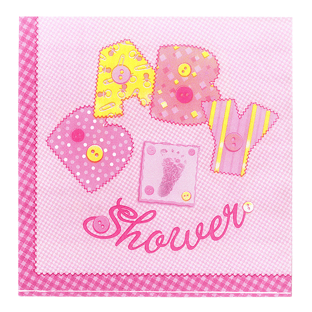 Servilleta Baby Shower Rosado 20 Uni