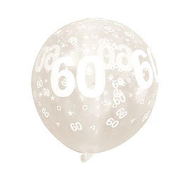 Globo Celebración 60 Años 6 Uni