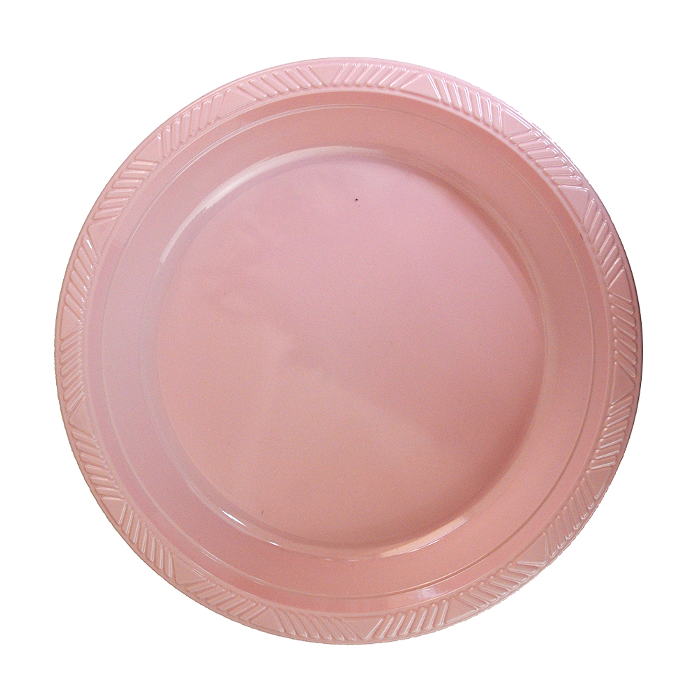 Plato Plastico 18 Cm Rosado 10 Uni