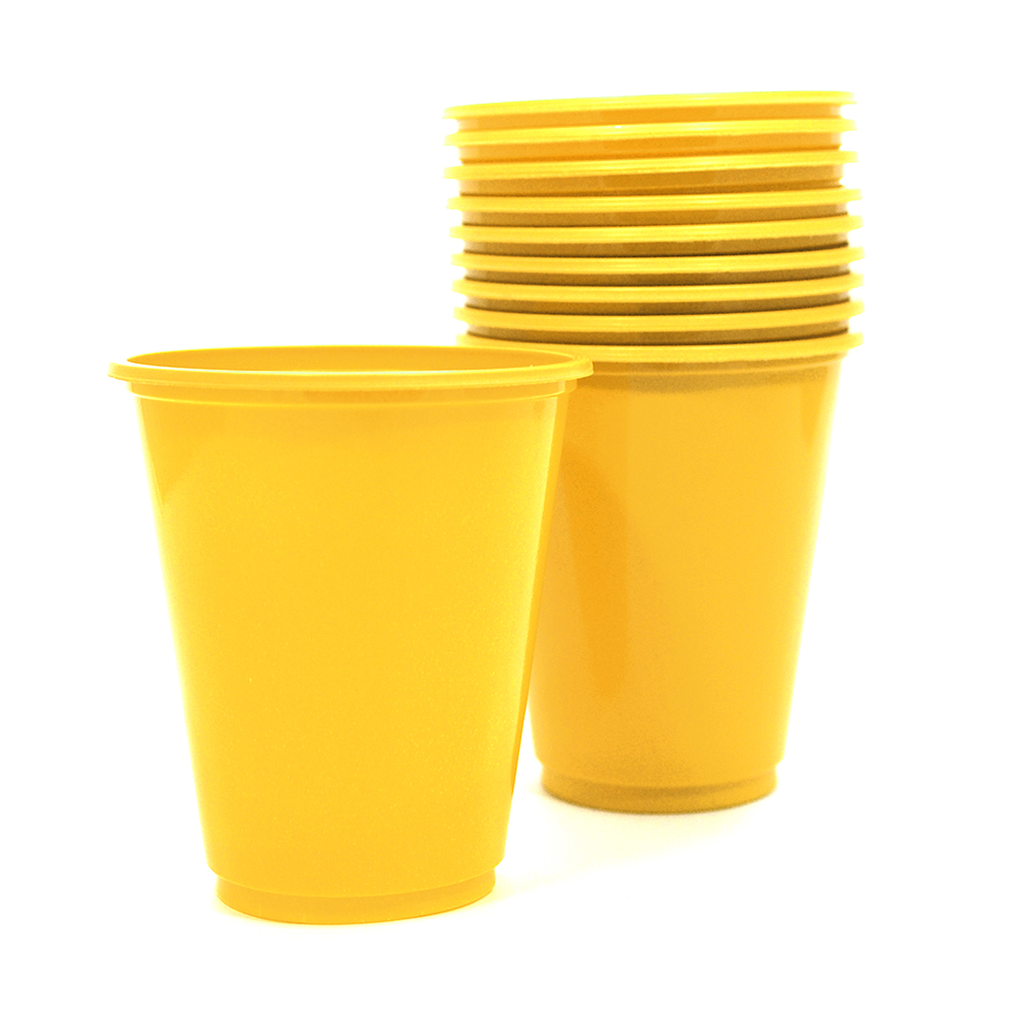 Vaso Plastico 230cc Amarillo 10 Uni