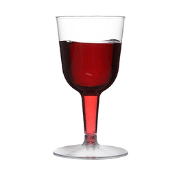 Copa Vino Plastica Transparente 150 Ml 6 Uni