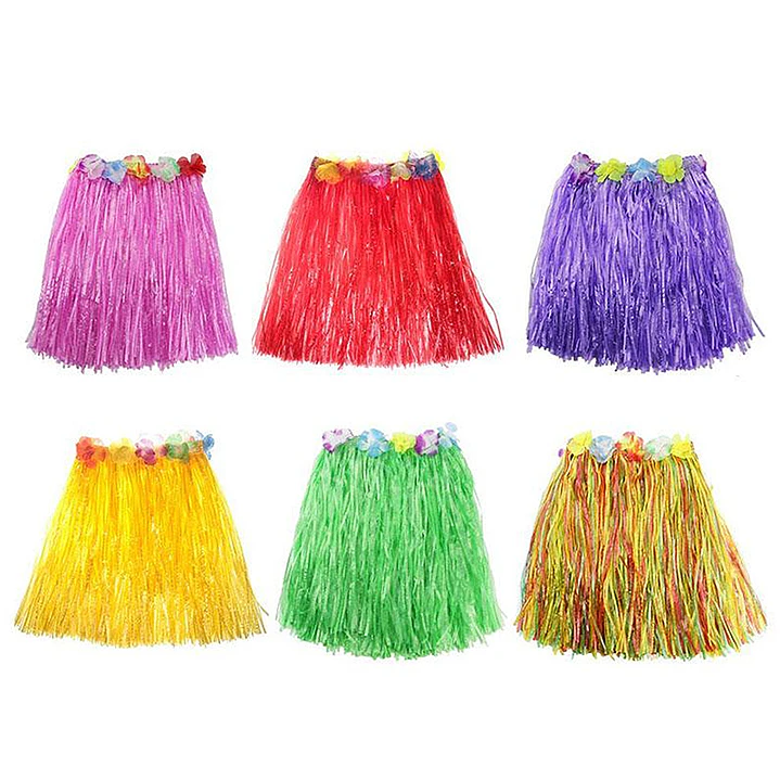 Falda Hawaiana 30Cm Colores Surtidos 1Uni