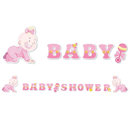 Guirnalda Baby Shower Niña 1 Uni