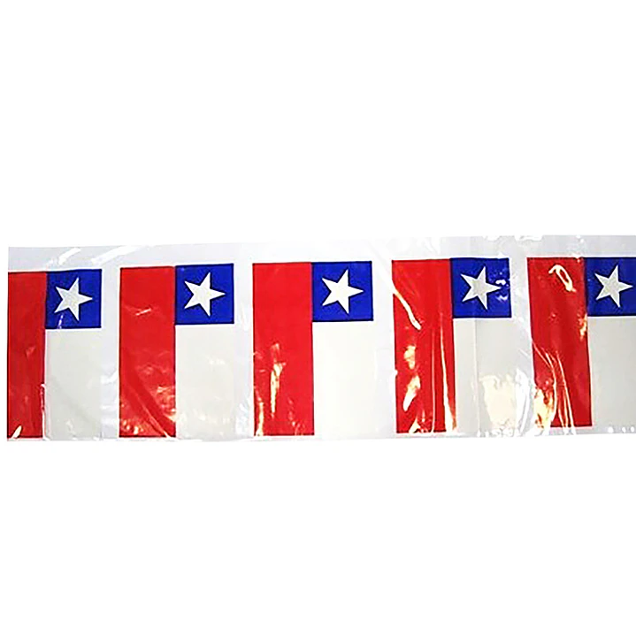 Bandera Chilena 20Cm 10Mt 1 Uni
