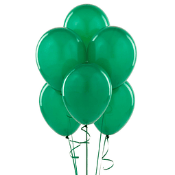 Globo Liso Glam #9 Verde Oscuro 50 Uni