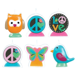 Vela Set Figuritas Love Bird 2D 6 Uni