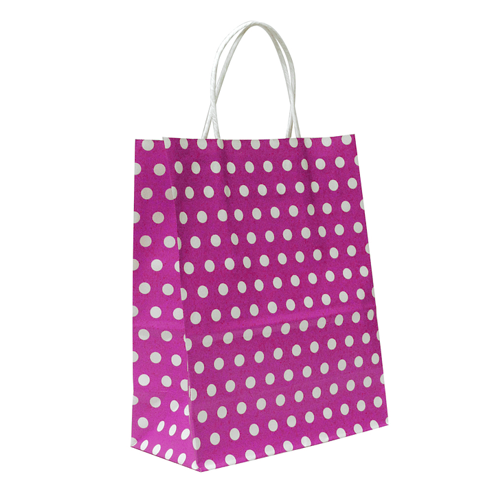 Bolsa De Regalo Puntos Fucsia 1 Uni