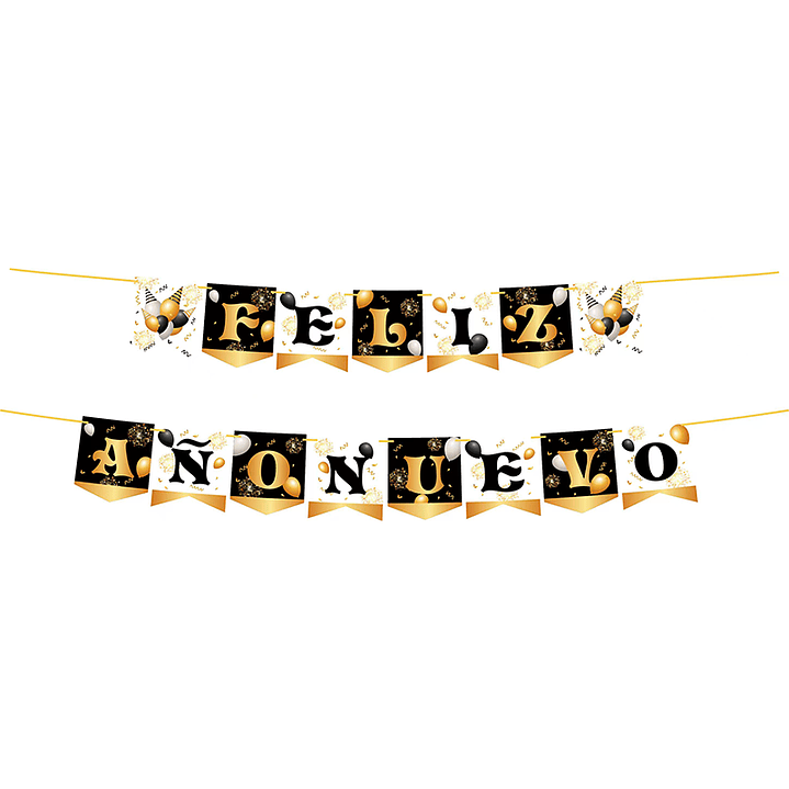 Guir Band Fan Neg/Dor 1 Uni