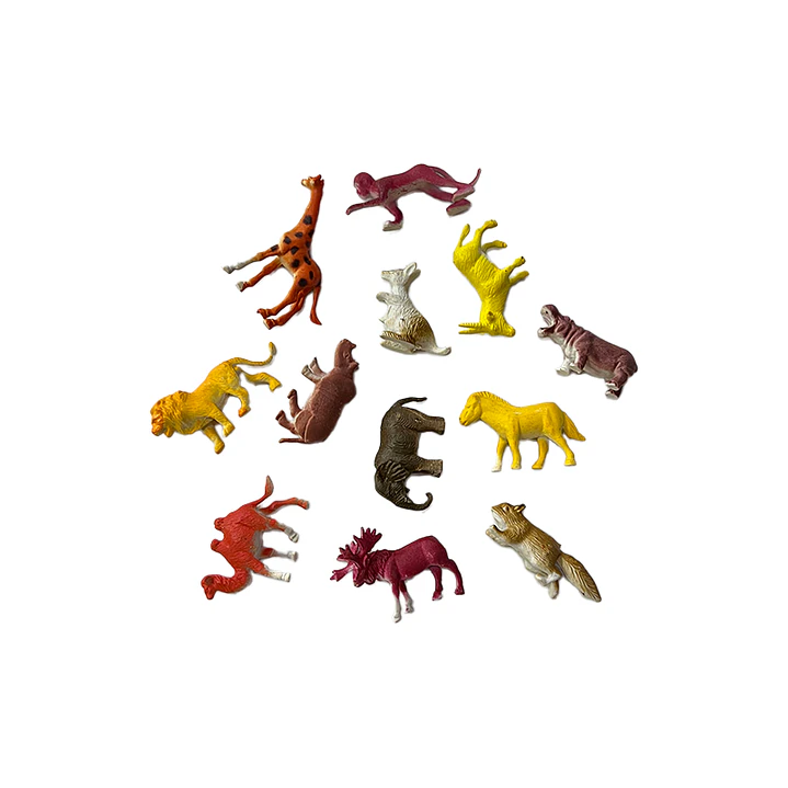 Animales Selva 5Cm 12 Uni