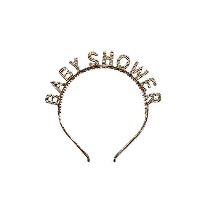 Cintillo Metálico Baby Shower Dorado 1 Uni