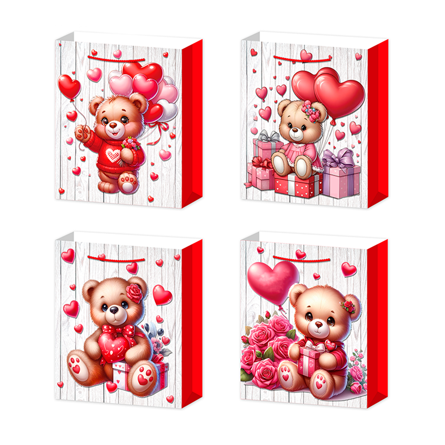 Bolsa Reg Lovely Bears 26X32X10 Cm D/S 1 Un