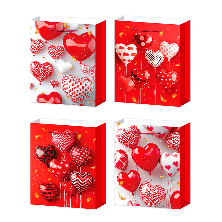 Bolsa Reg Painted Hearts 26X32X10 Cm D/S 1 Un