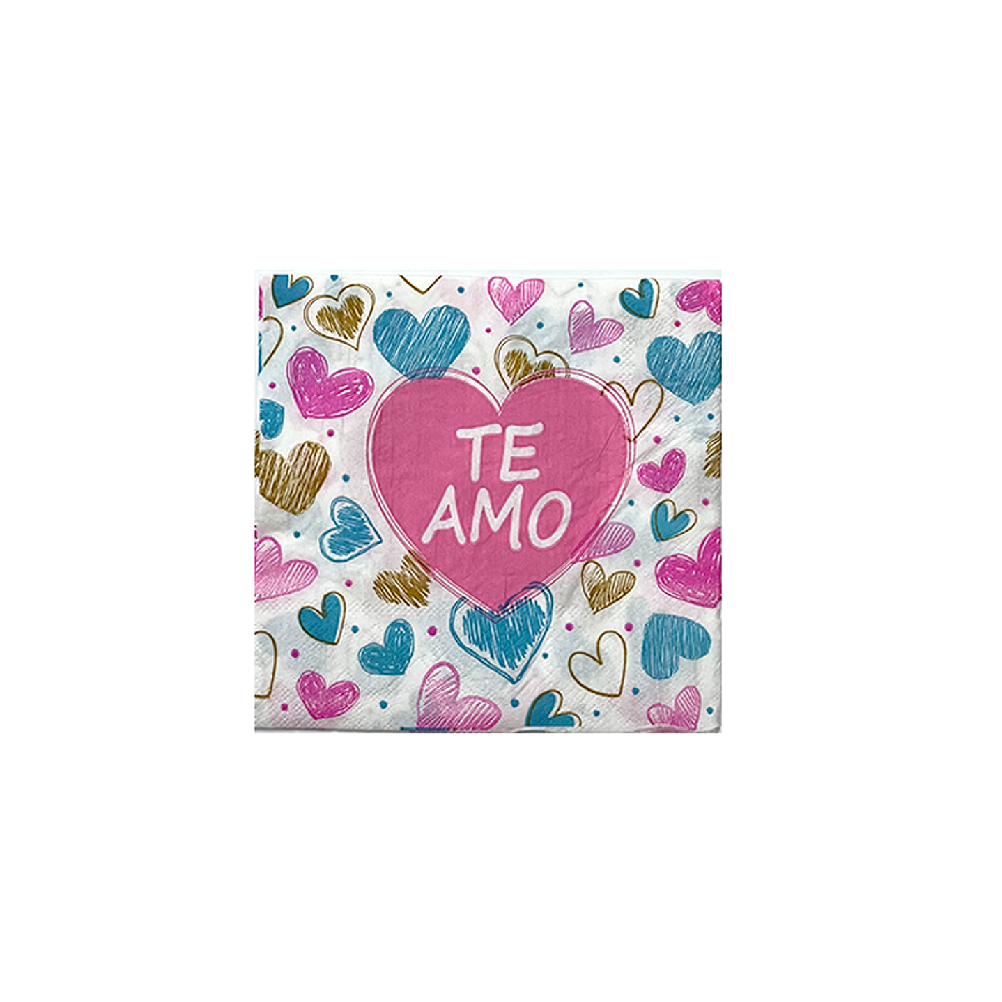 Servilleta Te Amo Rosa 20 Uni 
