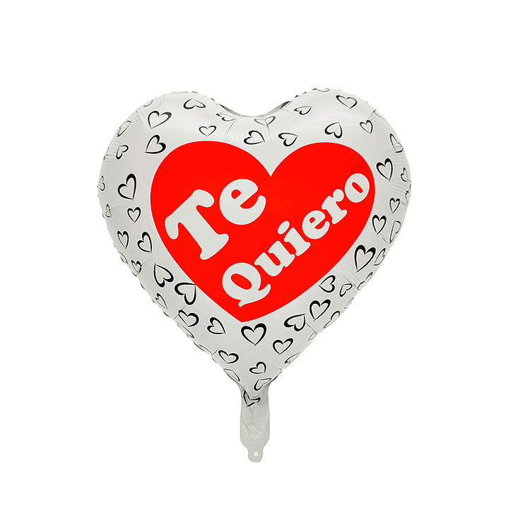 Globo Foil Te quiero B/R 1 Uni