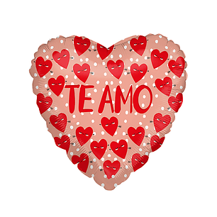 Globo Foil Te amo Corazón 1 Uni