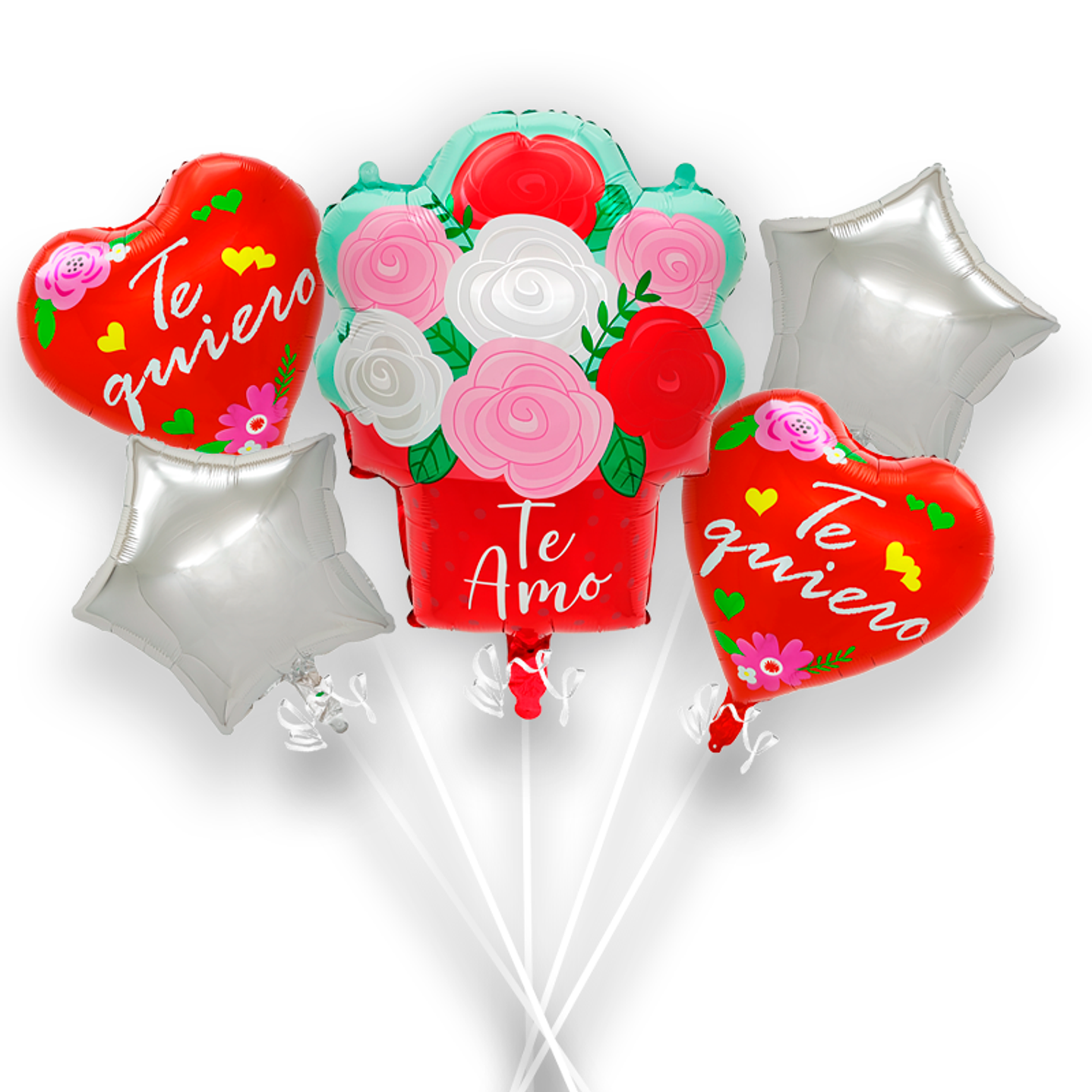 Set 5 Globo Te quiero mucho Rojo 1 Uni