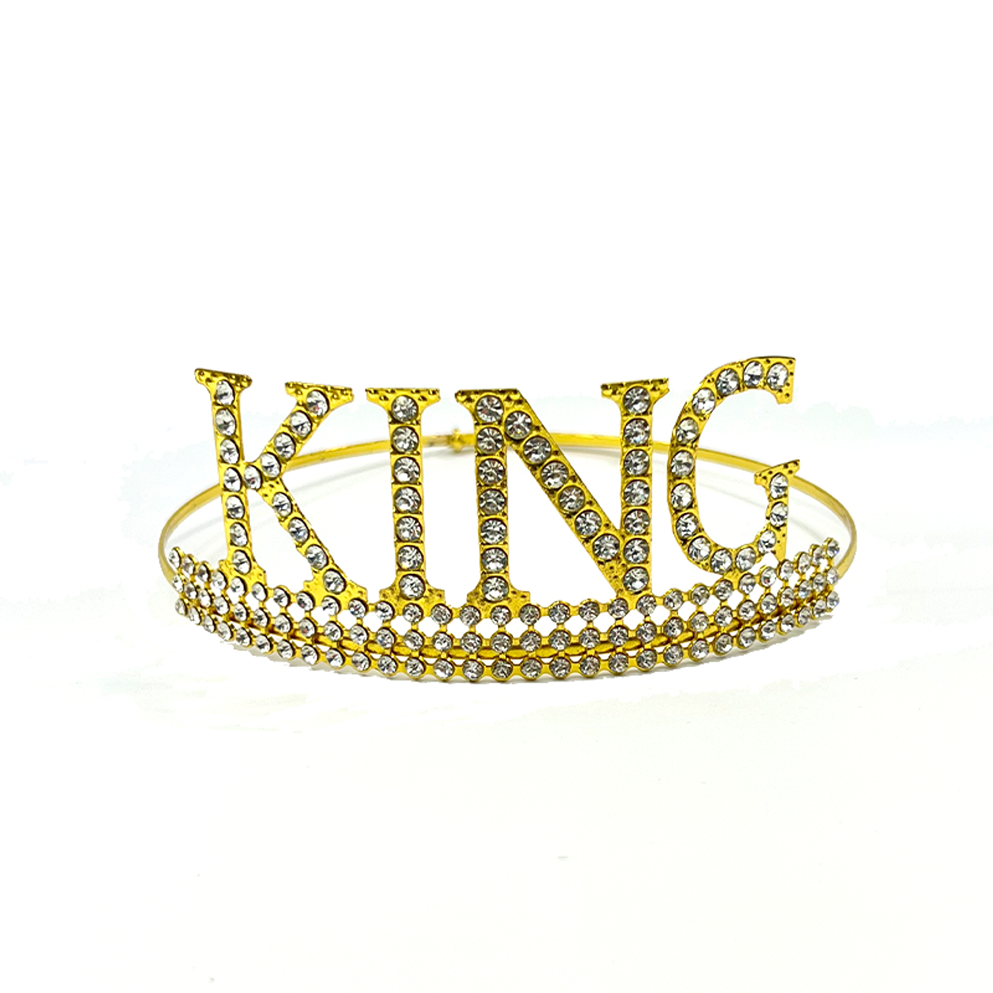 Tiara Metálica Golden King 1 Uni