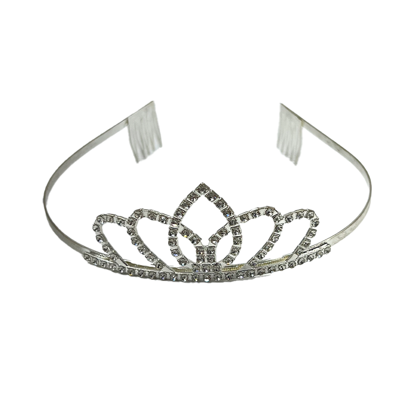 Tiara Metálica Pétalos 1 Uni