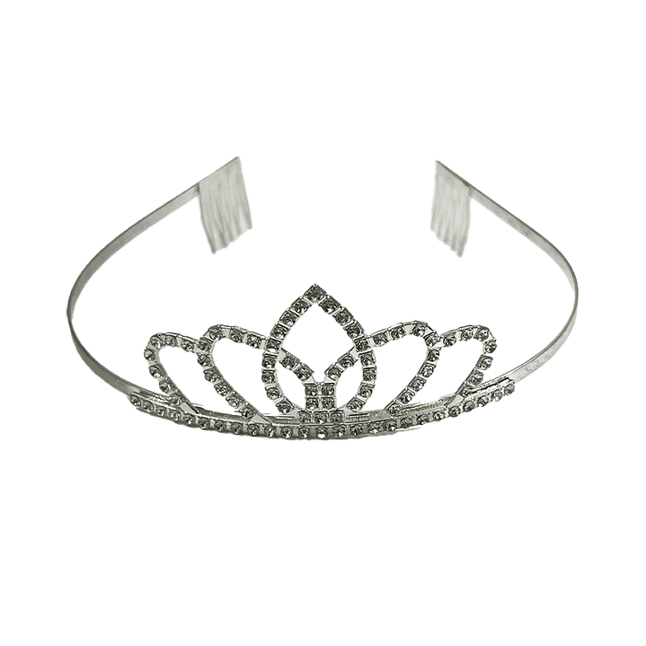 Tiara Metálica Pétalos 1 Uni