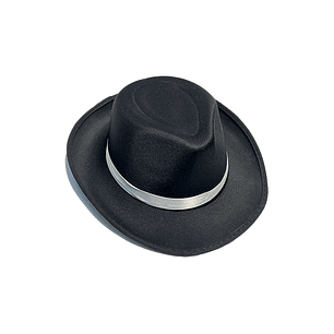 Sombrero Ganster Nego C/Bca 1 Uni