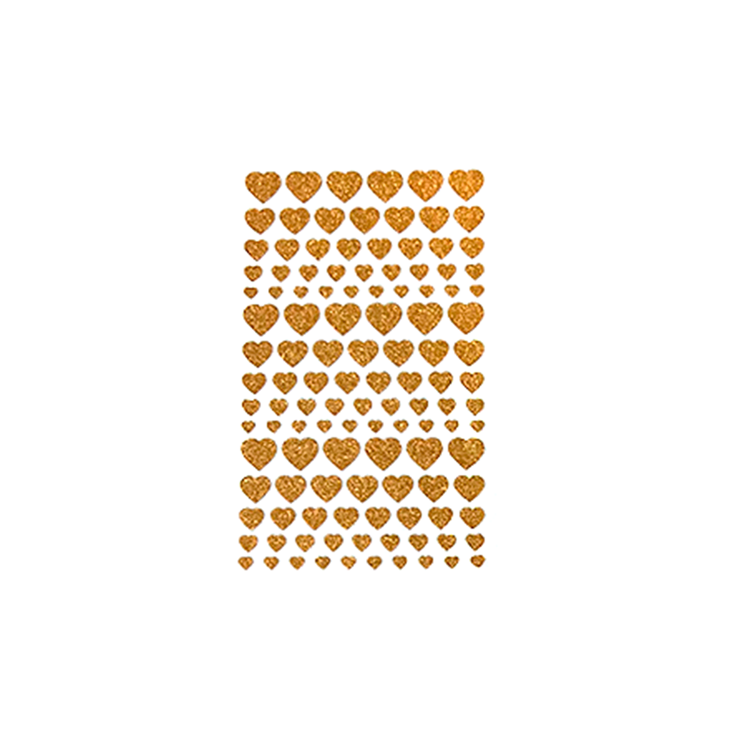 Sticker Corazones 12X24Cm Colores Surtidos 1 Uni