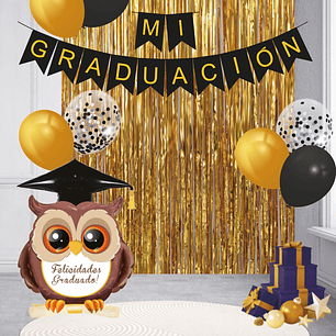 Set 10 Piezas Deco Mi Graduacion Dor 1 Uni
