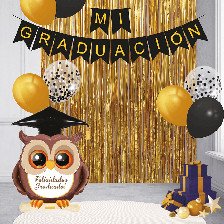 Set 10 Piezas Deco Mi Graduacion Dor 1 Uni