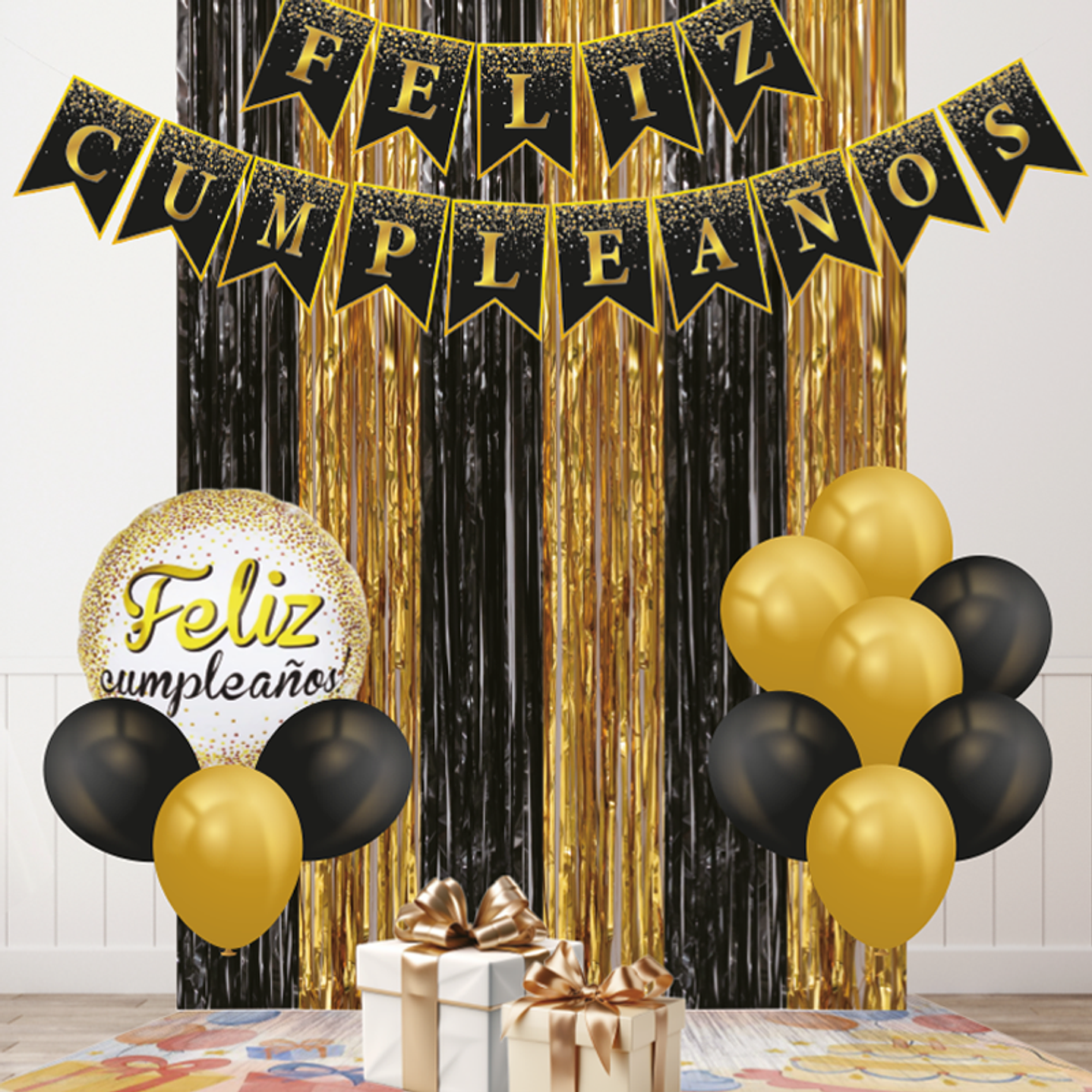 Set 13 Piezas Deco Fc Dor/Neg 1 Uni