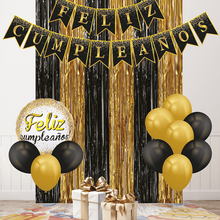 Set 13 Piezas Deco Fc Dor/Neg 1 Uni