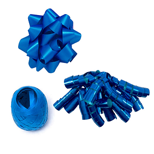 Set 3 Piezas Cinta Regalo Azul 1 Un