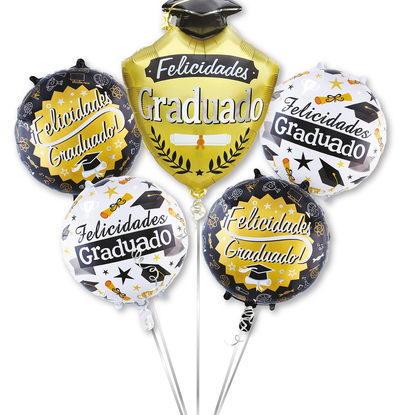 Set 5 Globos Graduado 1 Uni