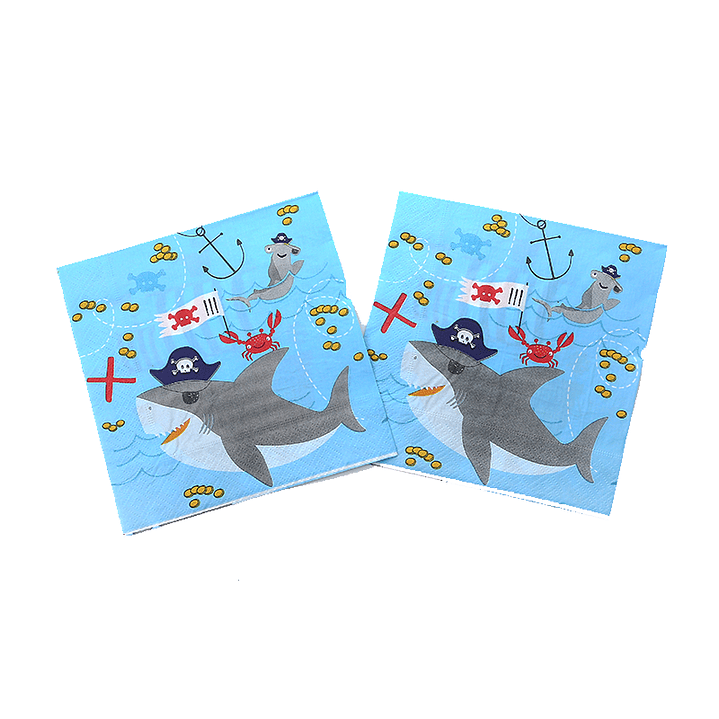 Servilleta Tiburon Pirata 20 Uni