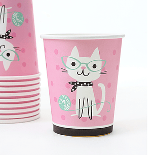 Vaso Gato Glamoroso 6 Uni