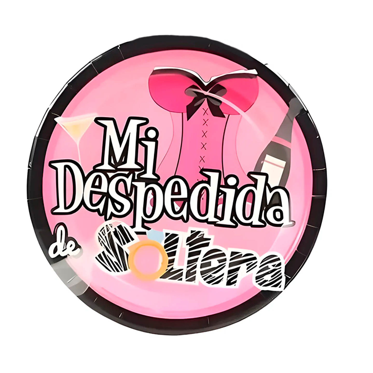 Plato Mi Despedida Pink 6 Uni