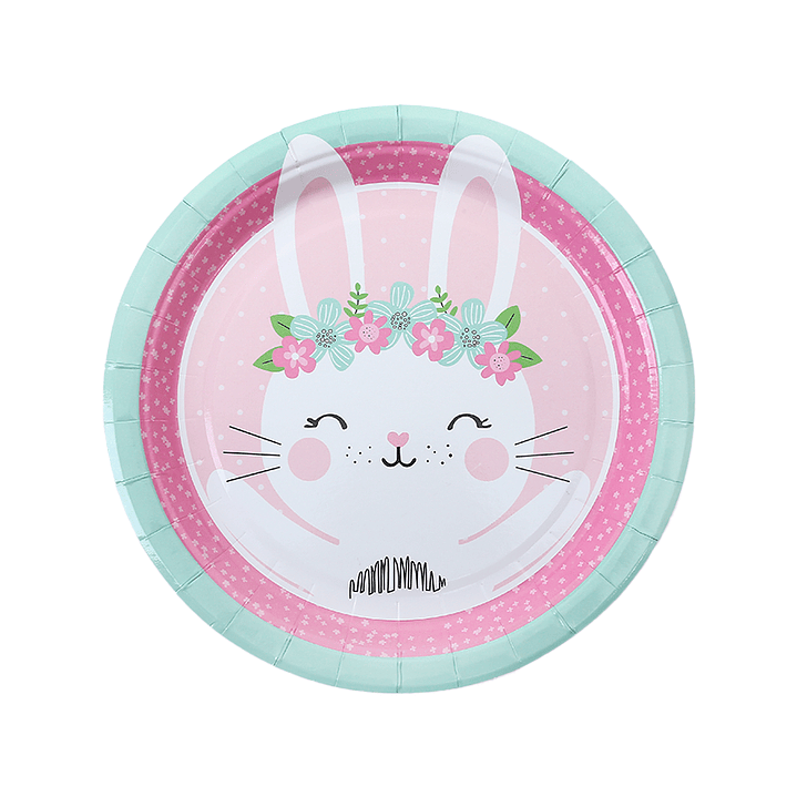 Plato Conejita Feliz 6 Uni