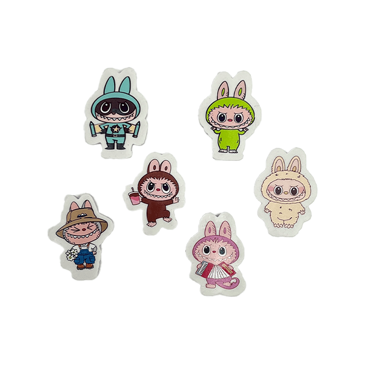 Gomas De Borrar Labubu 6 Uni