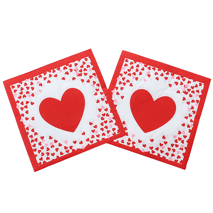 Servilleta Corazón De Corazones 20 Uni