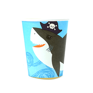 Vaso Tiburon Pirata 6 Uni