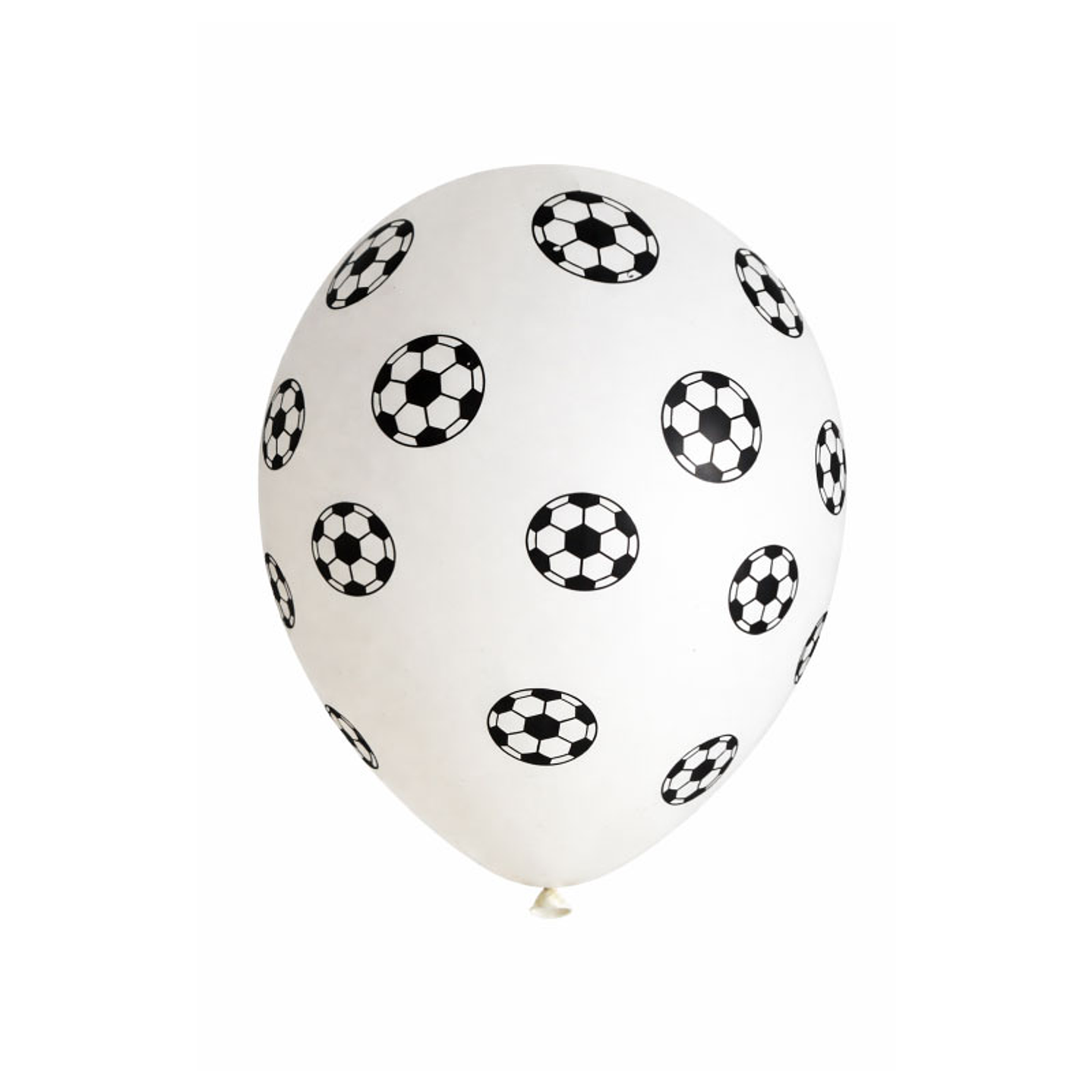Globo #12 Liso Blanco Impreso Futbol 6 Uni
