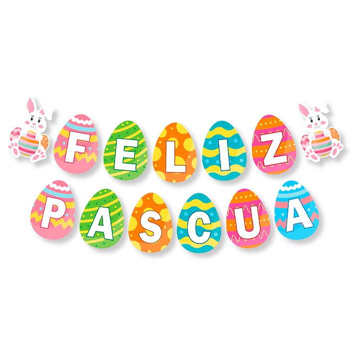 Guir Feliz Pascua Conejos 3M 1 Uni