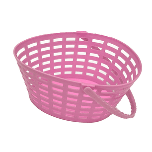 Canasto Plast 21X17X10Cm Rosado 1 Uni