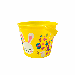 Balde Pascua Amarillo 12X15Cm 1 Uni