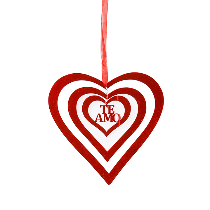 Deco Colgante Corazon Te Amo 23X25Cm 1 Uni