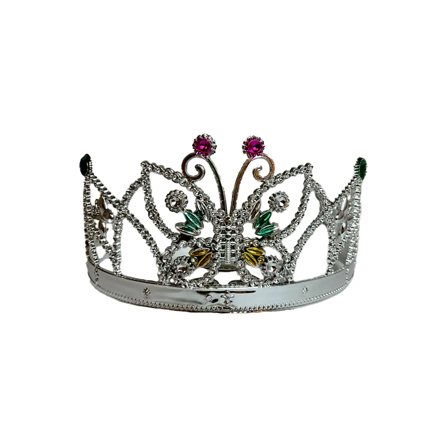 Tiara Corona Plateada 1 Uni