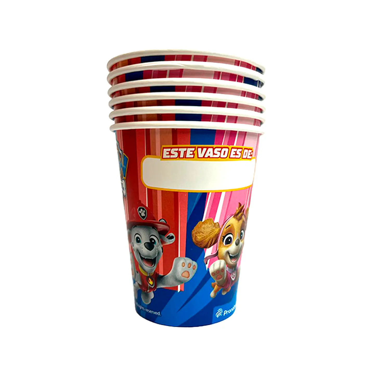 Vasos Paw Patrol 6 Uni