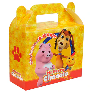 Caja maleta mi perro chocolo 6 uni