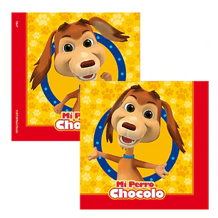 Servilleta mi perro chocolo 12 uni