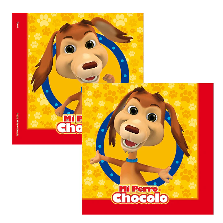 Servilleta mi perro chocolo 12 uni