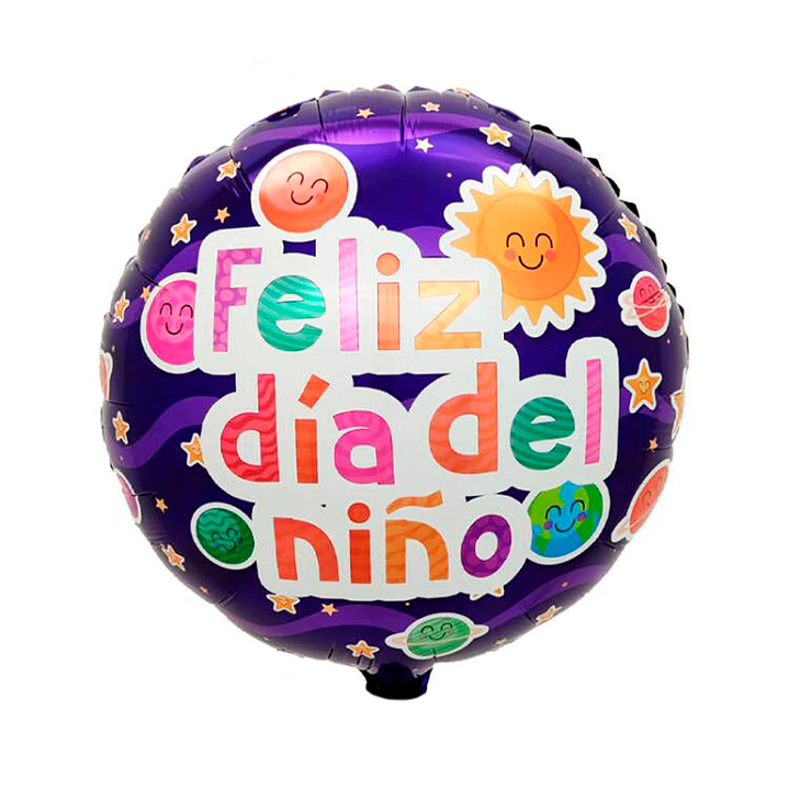 Globo Foil 18, día del niño Azul 1 Uni